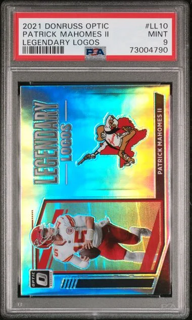 2021 Panini Donruss Optic Patrick Mahomes II Legendary Logos #LL-10 card image