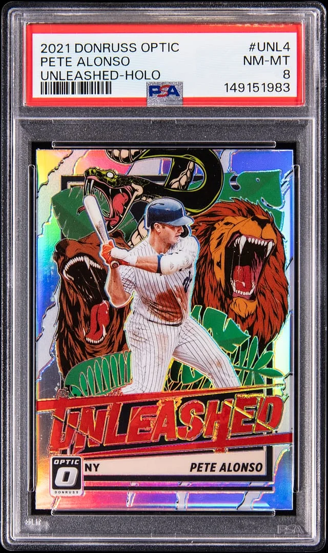 2021 Panini Donruss Optic Pete Alonso Unleashed Holo #UNL4 card image