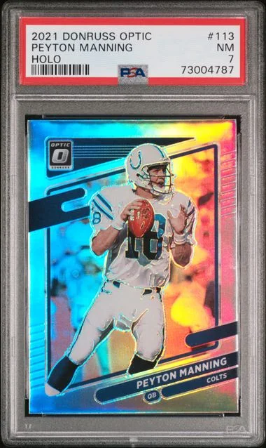 2021 Panini Donruss Optic Peyton Manning Holo #113 card image