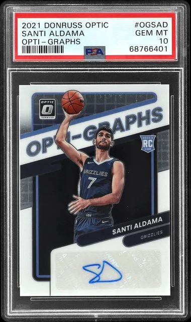 2021 Panini Donruss Optic Santi Aldama Opti-Graphs #OGSAD card image