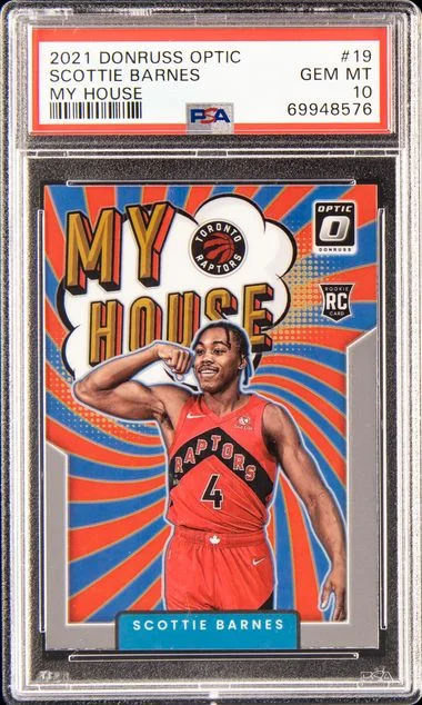 2021 Panini Donruss Optic Scottie Barnes My House #19 card image