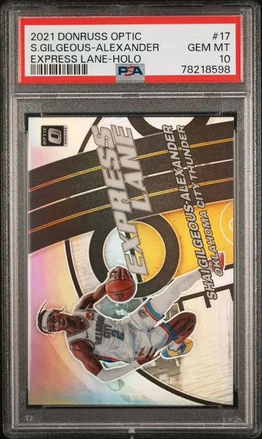 2021 Panini Donruss Optic Shai Gilgeous-Alexander Express Lane #17 card image