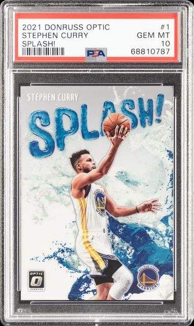 2021 Panini Donruss Optic Stephen Curry Splash! #1 card image