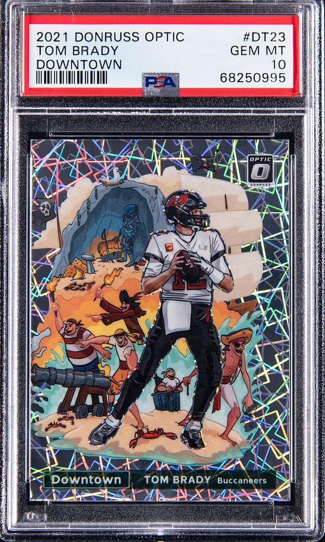 2021 Panini Donruss Optic Tom Brady Downtown #DT-23 card image