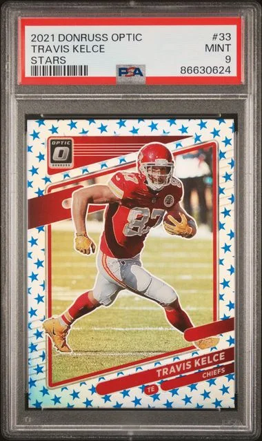 2021 Panini Donruss Optic Travis Kelce Stars #33 card image
