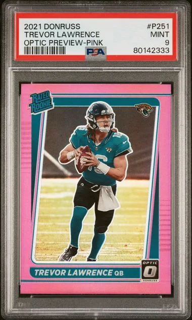 2021 Panini Donruss Optic Trevor Lawrence Preview-Pink #P251 card image