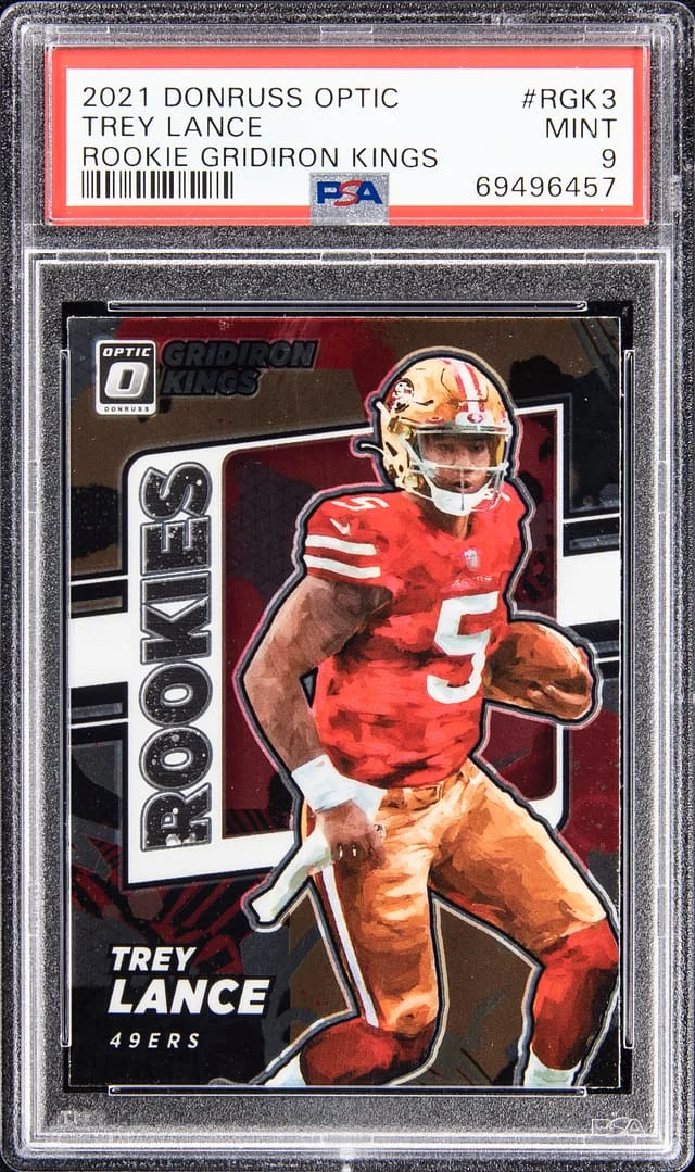 2021 Panini Donruss Optic Trey Lance Gridiron Kings #RGK-3 card image