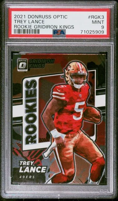2021 Panini Donruss Optic Trey Lance Gridiron Kings #RGK3 card image