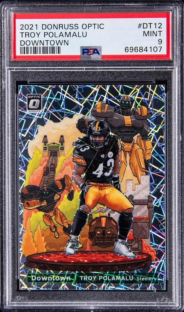 2021 Panini Donruss Optic Troy Polamalu Downtown #DT12 card image