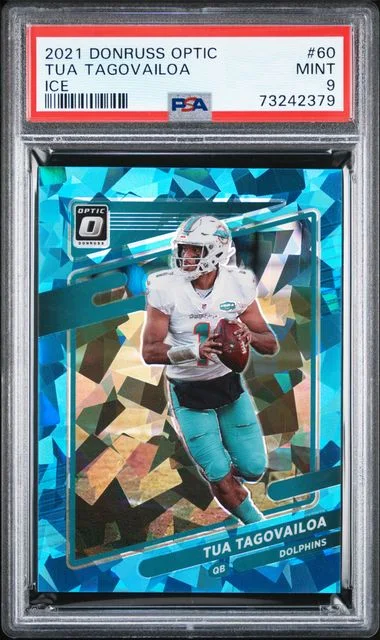 2021 Panini Donruss Optic Tua Tagovailoa Ice #60 card image