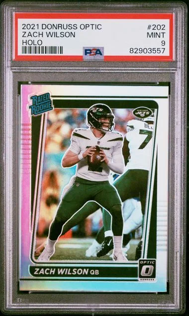 2021 Panini Donruss Optic Zach Wilson #202 card image