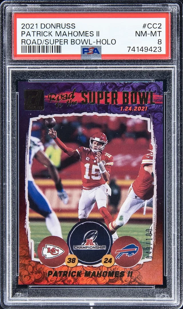 2021 Panini Donruss Patrick Mahomes II Road To The Super Bowl Holo #CC2 card image
