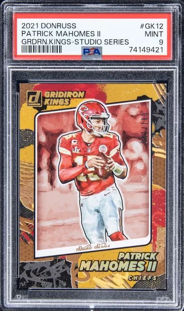 2021 Panini Donruss Patrick Mahomes II Gridiron Kings Studio Series #Gk12 card image