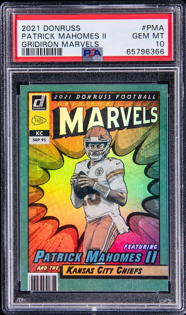 2021 Panini Donruss Patrick Mahomes II Gridiron Marvels #GM-PMA card image
