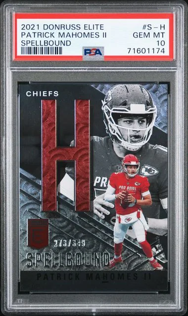 2021 Panini Donruss Patrick Mahomes II Elite Spellbound #S-H card image