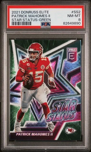 2021 Panini Donruss Patrick Mahomes II Elite Star Status Green #SS2 card image