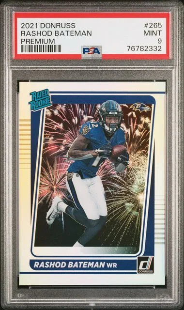 2021 Panini Donruss Rashod Bateman Premium #265 card image