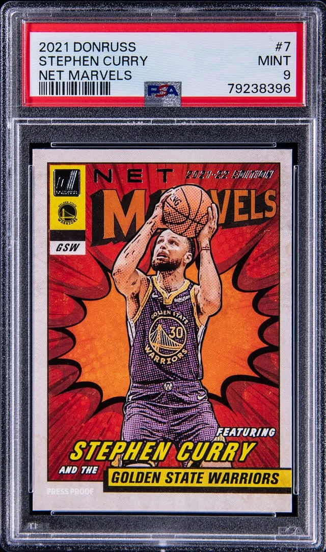 2021 Panini Donruss Stephen Curry Net Marvels #7 card image