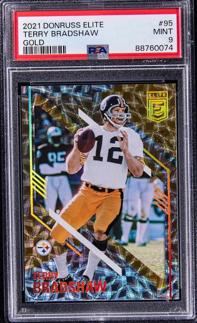 2021 Panini Donruss Terry Bradshaw Elite Gold #95 card image