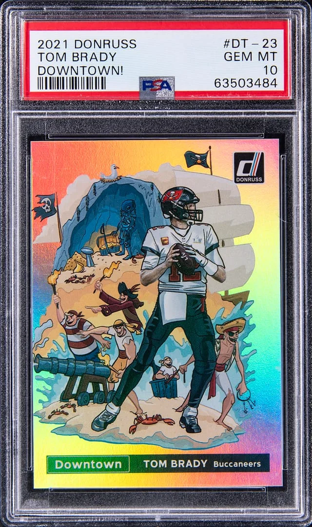 2021 Panini Donruss Tom Brady Downtown! #DT-23 card image