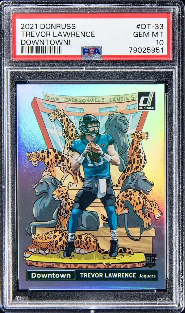 2021 Panini Donruss Trevor Lawrence Downtown! #DT-33 card image