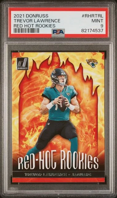 2021 Panini Donruss Trevor Lawrence Red Hot Rookies #RHRTRL card image