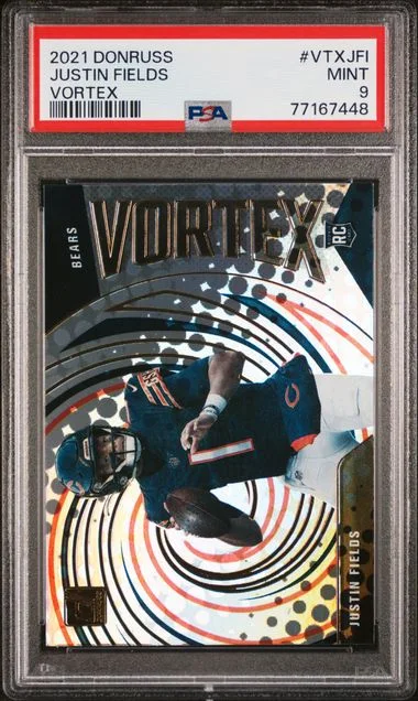 2021 Panini Donruss Vortex Vtxjfi Justin Fields #no-number card image