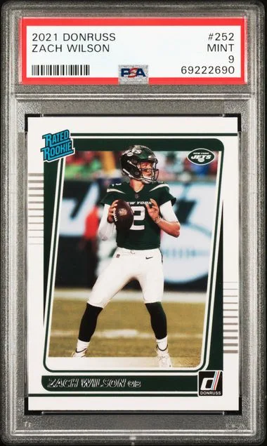 2021 Panini Donruss Zach Wilson #252 card image