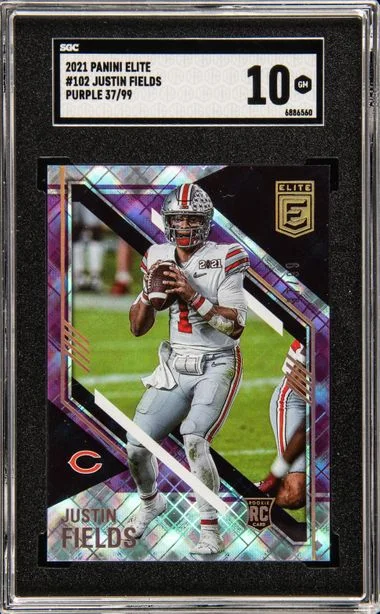 2021 Panini Elite Justin Fields (37/99) #102 card image