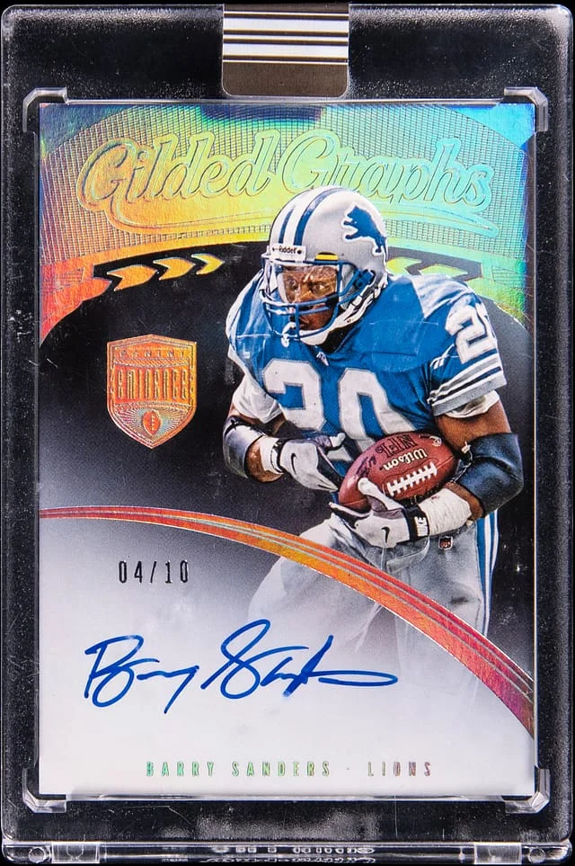 2021 Panini Eminence Barry Sanders Football Gilded Graphs #GG-BS card image