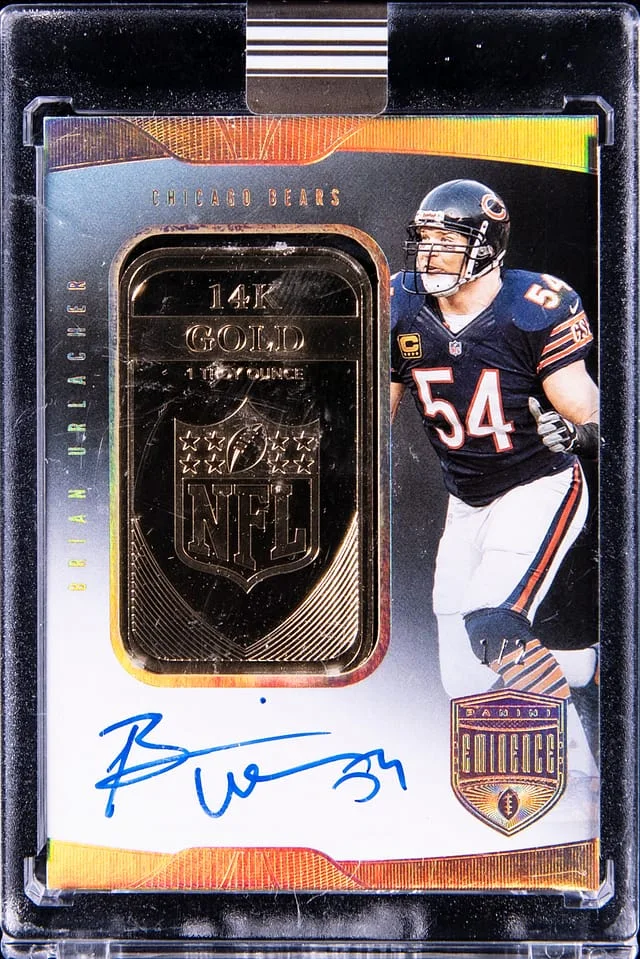 2021 Panini Eminence Brian Urlacher NFL Shield Autograph #NFL-BU card image