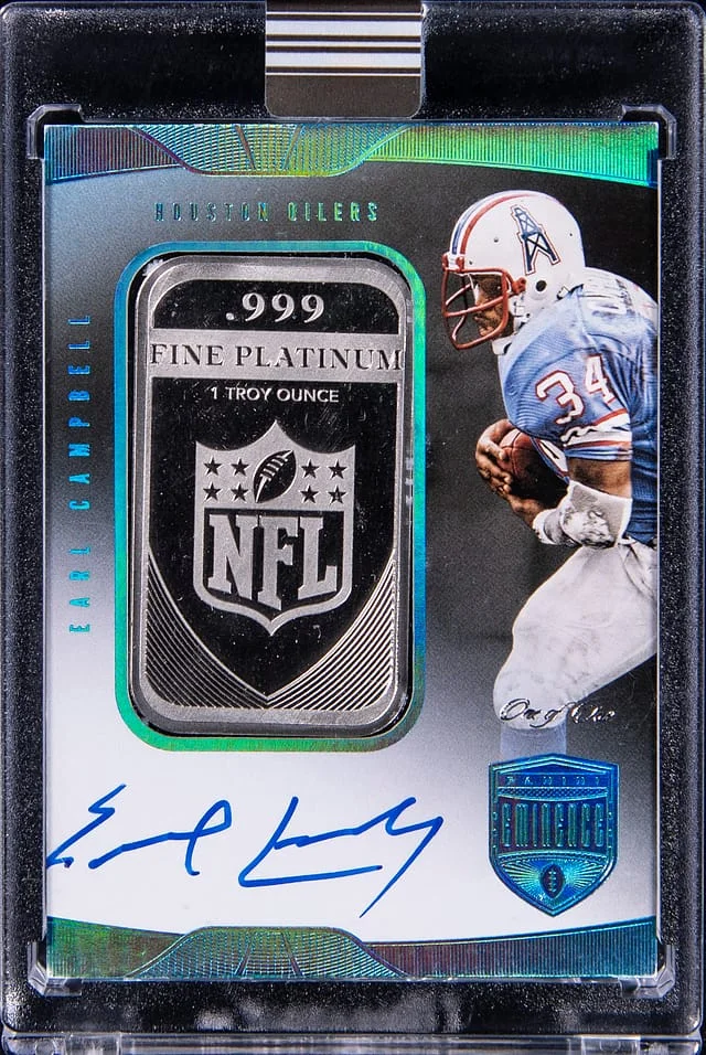 2021 Panini Eminence Earl Campbell NFL Shield Autographs #NFL-EC card image