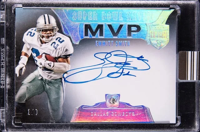 2021 Panini Eminence Emmitt Smith Super Bowl MVP Diamond Signatures #SB-XXVIII card image
