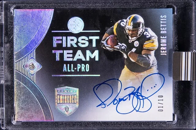 2021 Panini Eminence Jerome Bettis First Team All-Pro Diamond Signatures #FTS-JB card image