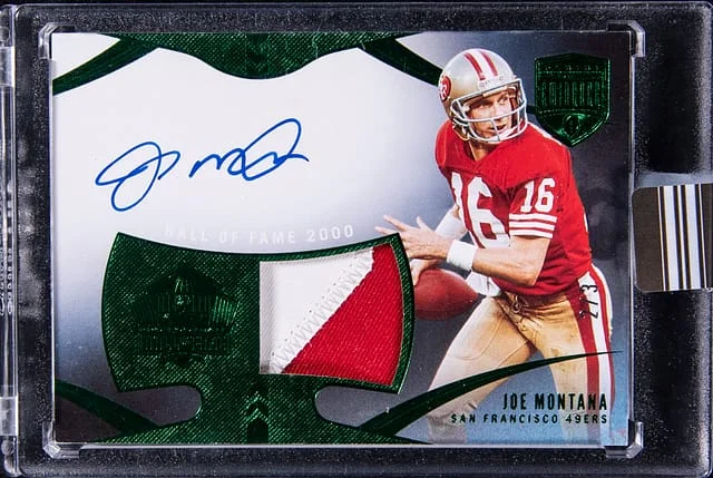 2021 Panini Eminence Joe Montana Hall of Fame Autograph #HOF-JM card image