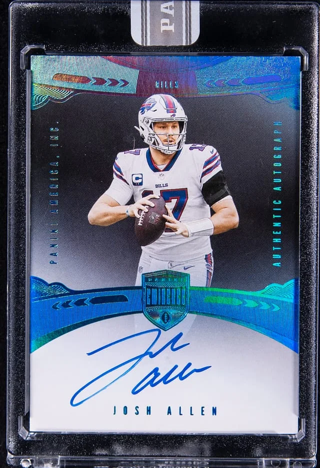 2021 Panini Eminence Josh Allen Base Autographs White Box #10 card image