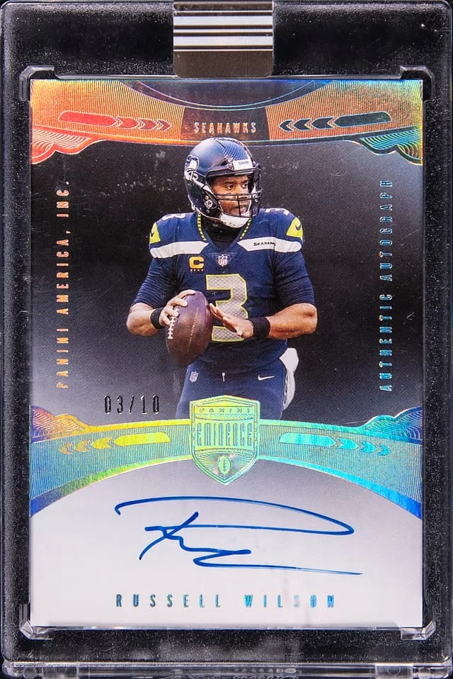 2021 Panini Eminence Russell Wilson Autograph #3 card image