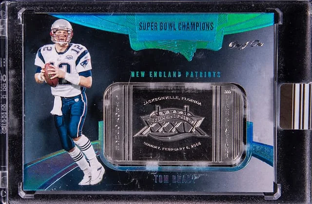 2021 Panini Eminence Tom Brady Platinum Super Bowl Champions Platinum Bar #SBB-TBG card image