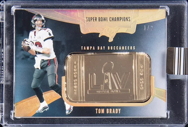 2021 Panini Eminence Tom Brady Super Bowl Bar #SBB-TB2 card image