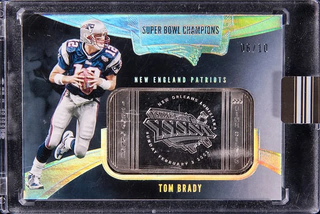 2021 Panini Eminence Tom Brady Super Bowl Champions Silver Bar #SBB-TB3 card image