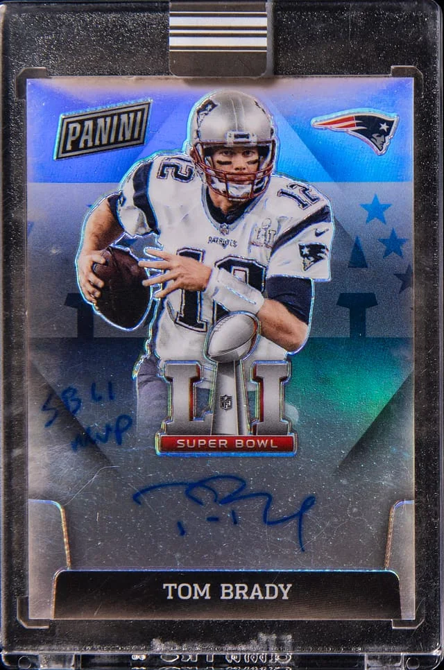 2021 Panini Eminence Tom Brady Super Bowl Signatures Prizm #SBLI-TB card image