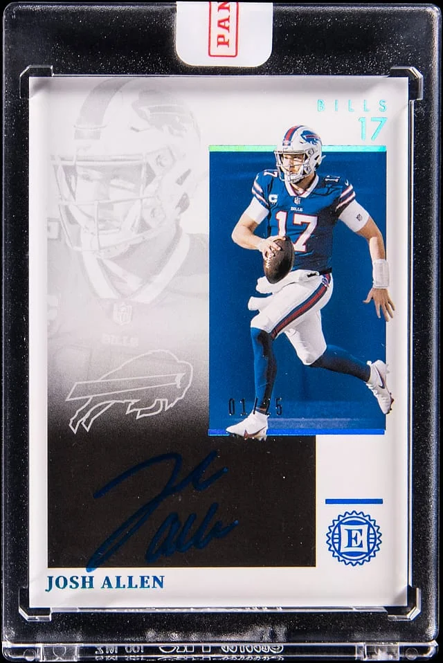 2021 Panini Encased Josh Allen Sapphire Signatures #SPA-JA card image