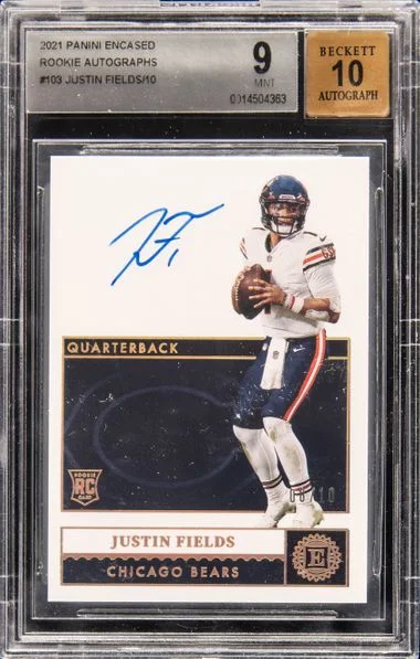 2021 Panini Encased Justin Fields #103 card image
