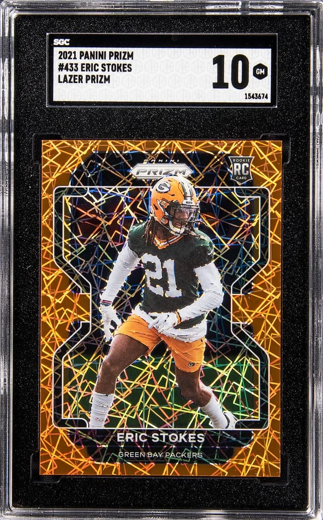 2021 Panini Eric Stokes Lazer Prizm #433 card image
