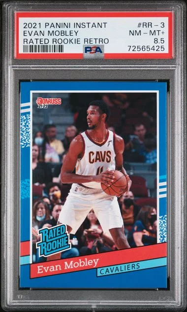 2021 Panini Evan Mobley Instant Rated Retro #RR-3 card image