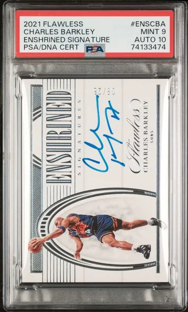 2021 Panini Flawless Charles Barkley Enshrined Signatures #ENS-CBA card image