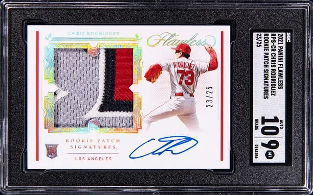 2021 Panini Flawless Chris Rodriguez Patch Signatures #RPS-CR card image