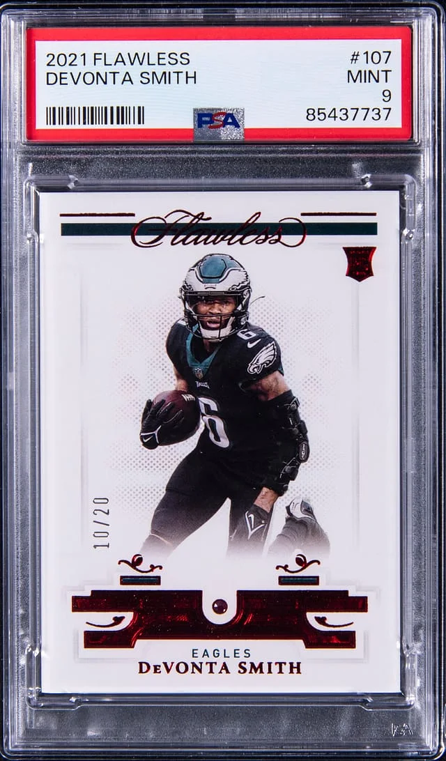 2021 Panini Flawless DeVonta Smith Ruby #107 card image