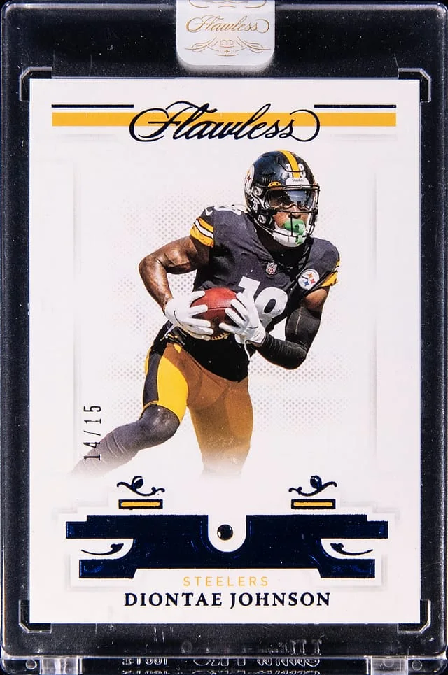 2021 Panini Flawless Diontae Johnson Sapphire #50 card image