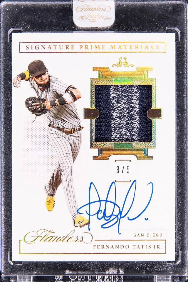 2021 Panini Flawless Fernando Tatis Jr. Signature Prime Materials #SPM-FT card image